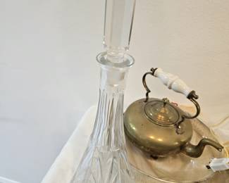 We have plenty of decanters, did I mention that our client's mother like to entertain? By the way she lived to the right full age of 94 years old