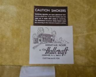 Manufacturer label
