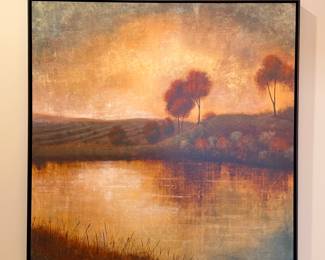 "Flow Into Dusk"; Jason Wiliams; 50" x 50"