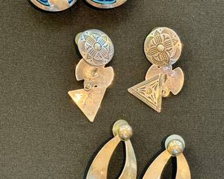 Silver earrings