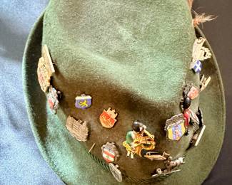 W.B. Schellhorn Tyrolian hat with pins
