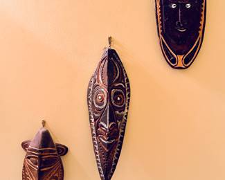Tribal Masks from Tanzania, and Indonesia