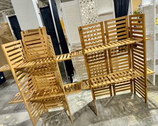 Wooden display racks