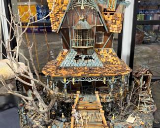Halloween decorations, haunted house