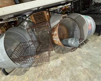 Metal buckets & baskets
