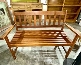 Wooden bench