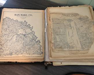 Portfolio of historical Texas General Land Office county maps, circa 1918