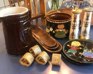 Wonderfully eclectic array of vintage tableware, pottery, stoneware and china