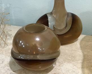 Fine collection of artisan signed hand-blown art glass