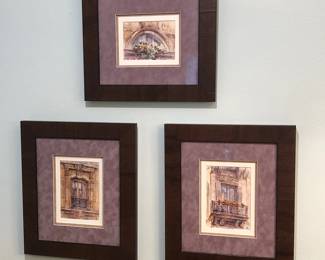 Nice collection of framed prints, lithographs and original artwork