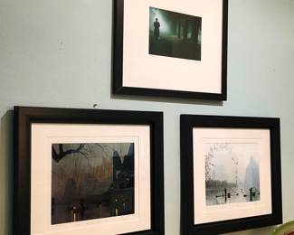 Nice collection of framed prints, lithographs and original artwork