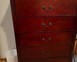 Five drawer high-quality wood dresser