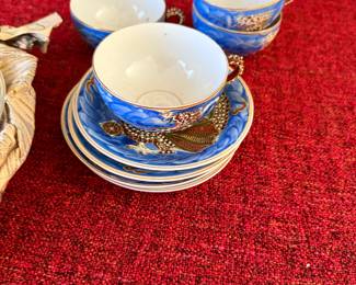 Orion Japanese hand painted Lithophane Porcelain ware