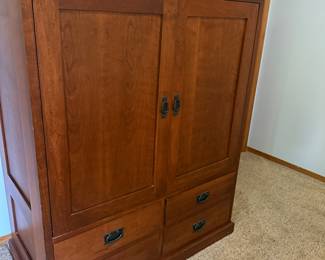 Would dresser matching king bed, frame, and nightstand. All pieces sold separately.