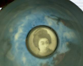 Orion Japanese Porcelain lithophane (3D relief image that becomes visible when light shines through it)