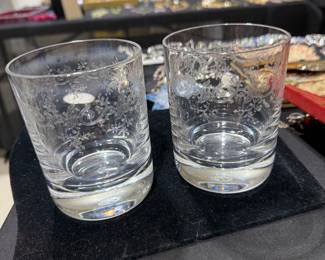 Baccarat Glasses with matching decanter