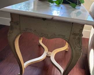 1 of 2 - Marble Side Table