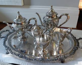STERLING SILVER TEA SET! Stunning!