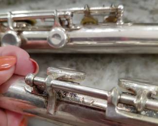 F.E. Olds & Sons Silver Plated Flute model # 33617