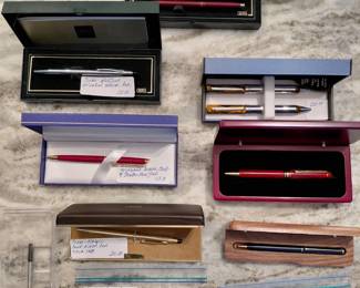 Beautiful Pen collection to include Waterman, Cross, Garland