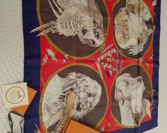 Hermes silk scarf