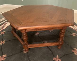 Ethan Allen Hexagon Coffee Table