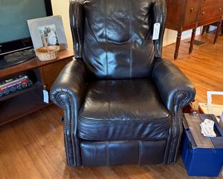 Leather recliner