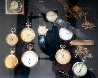 Pocket and Wrist Watches, including 14k and 18k gold, and Tiffany