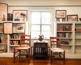 Antique ladder back chairs