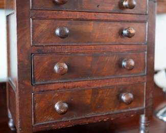 Salesman sample miniature chest