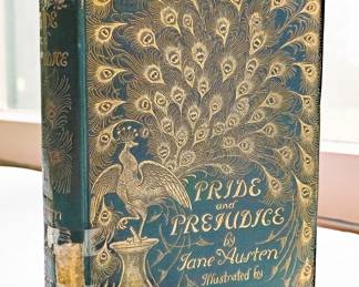 Early edition of "Pride and Prejudice" by Jane Austen and illustrated by High Thomson