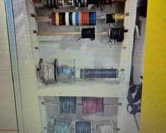 Spools of wire. https://modestlambestatesales.hibid.com/