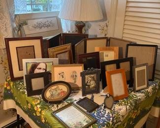 Picture frames, modern & antique