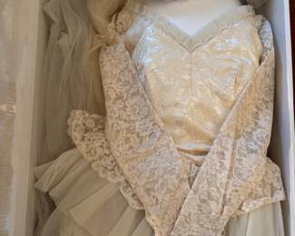 Wedding dress circa 1952 - Preserved until opened by us!
