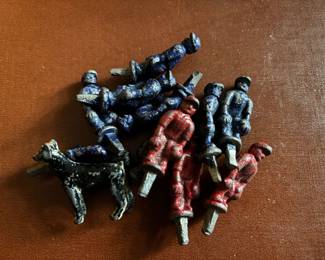 Wolverine toy baseball figurines, circa 1920