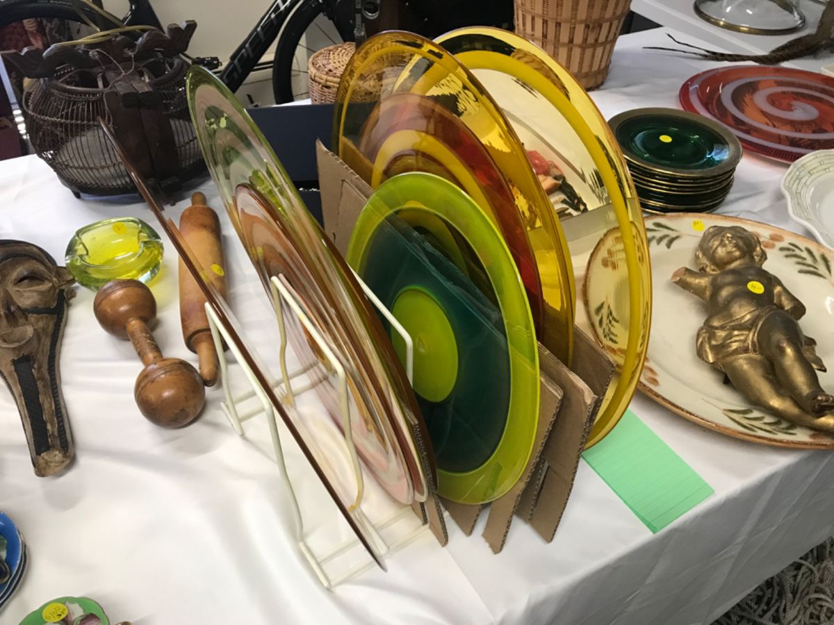 Hand blown glass roundels