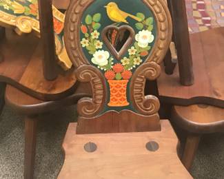 Detail of Hungarian chairs.