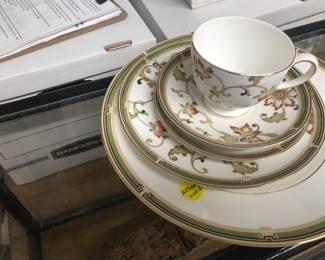 Wedgewood china Oberon pattern service for four.