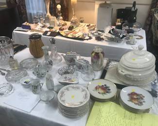 China and glassware.