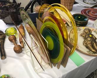 Hand blown glass roundels