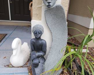 "PROTECTED BY THE SPIRITS"  MODERN  Zimbabwe stone sculpture .