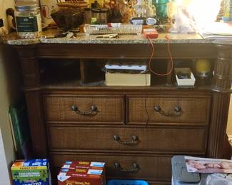Granite top dresser