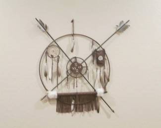 Native American "Bow & Arrow" Wall-Mount Decor