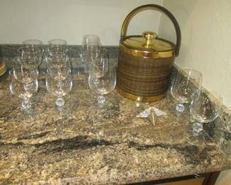 Wine Stems & MCM Ice Bucket