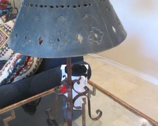 Pierced-Design Table Lamp Shade