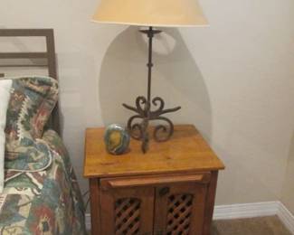 Pair of Nightstands & Lamps