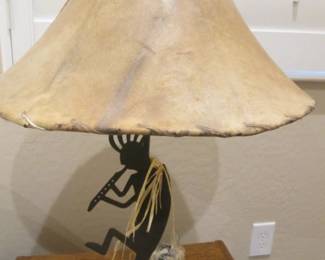Kokopelli Lamp Base, Skin Shade