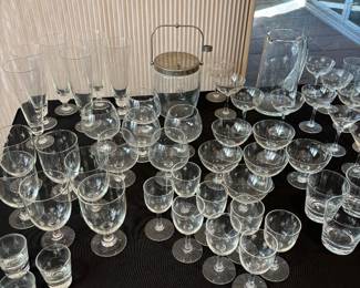 MCM "Star Dust/Starburst" Pattern; Large Grouping + Ice Bucket and Pitcher