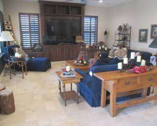 A Comfortable, Casual & Cozy Retreat!  What Sets this Room Apart is "Details" and there are Plenty to View...         NOTE:  Large TV Not For Sale!