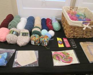 Crafting:  Yarns, Threads, Needles, Hooks & Rings